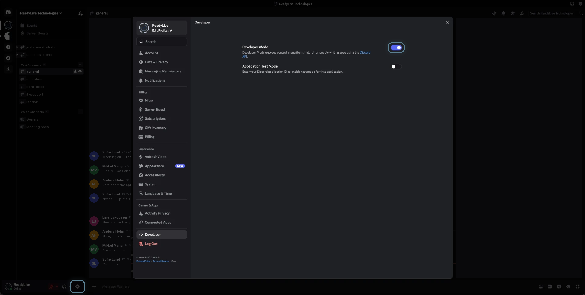 Screenshot for Copy the host user ID