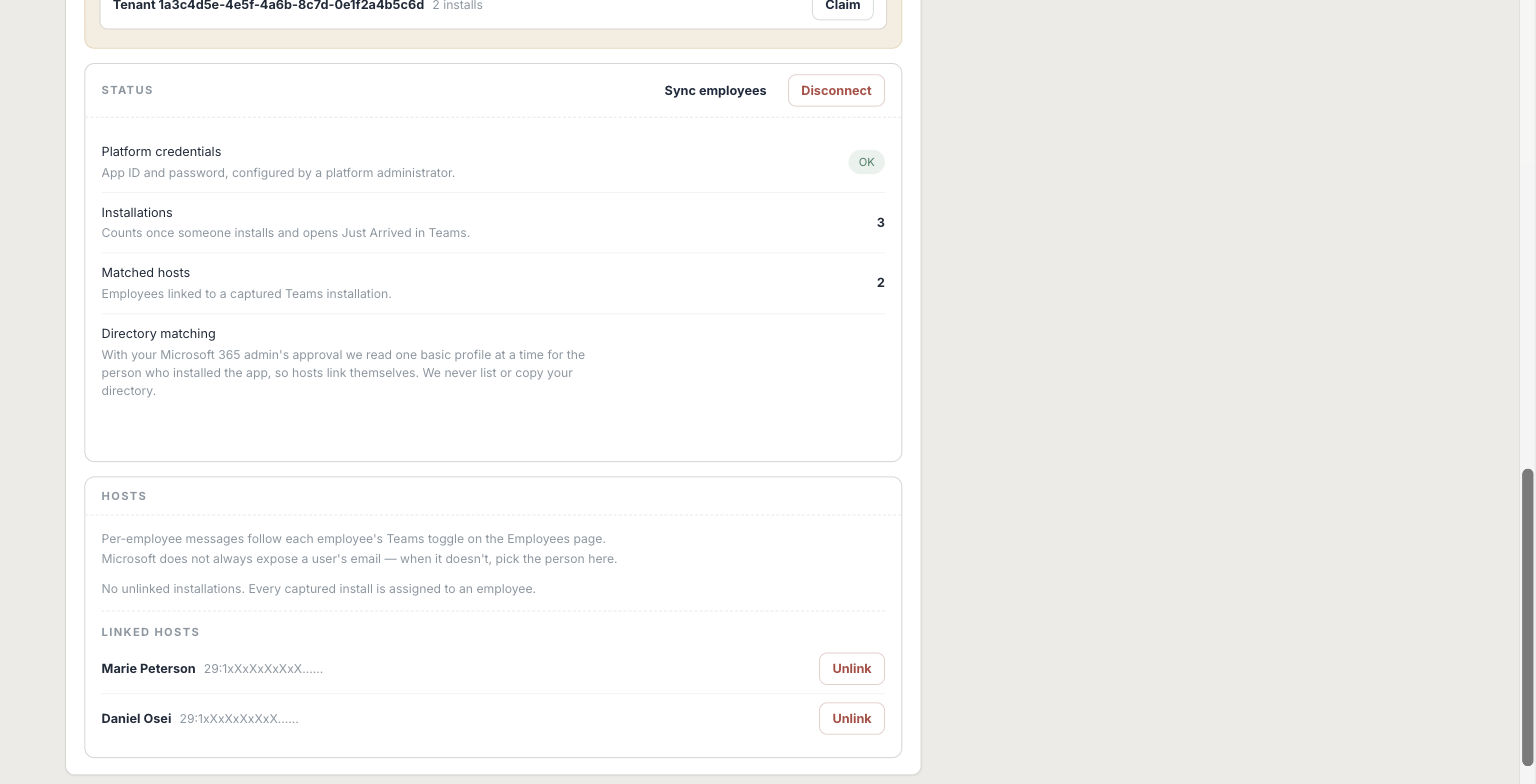 Screenshot for Check who is linked