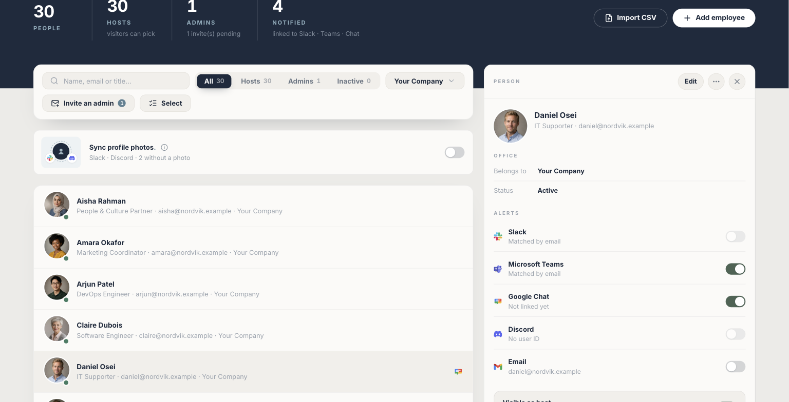 Screenshot for Enable Teams for hosts